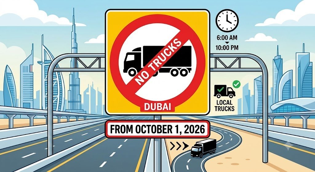 Dubai Truck Restrictions From October 1, 2026