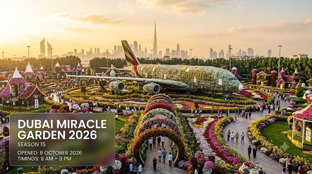 Dubai Miracle Garden 2026: Tickets, Opening Date, Timings, Best Time to Visit & Bus 105 Guide