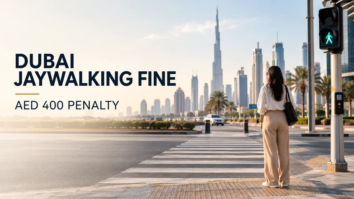 Dubai Jaywalking Fine: AED 400 Penalty and UAE Traffic Rules