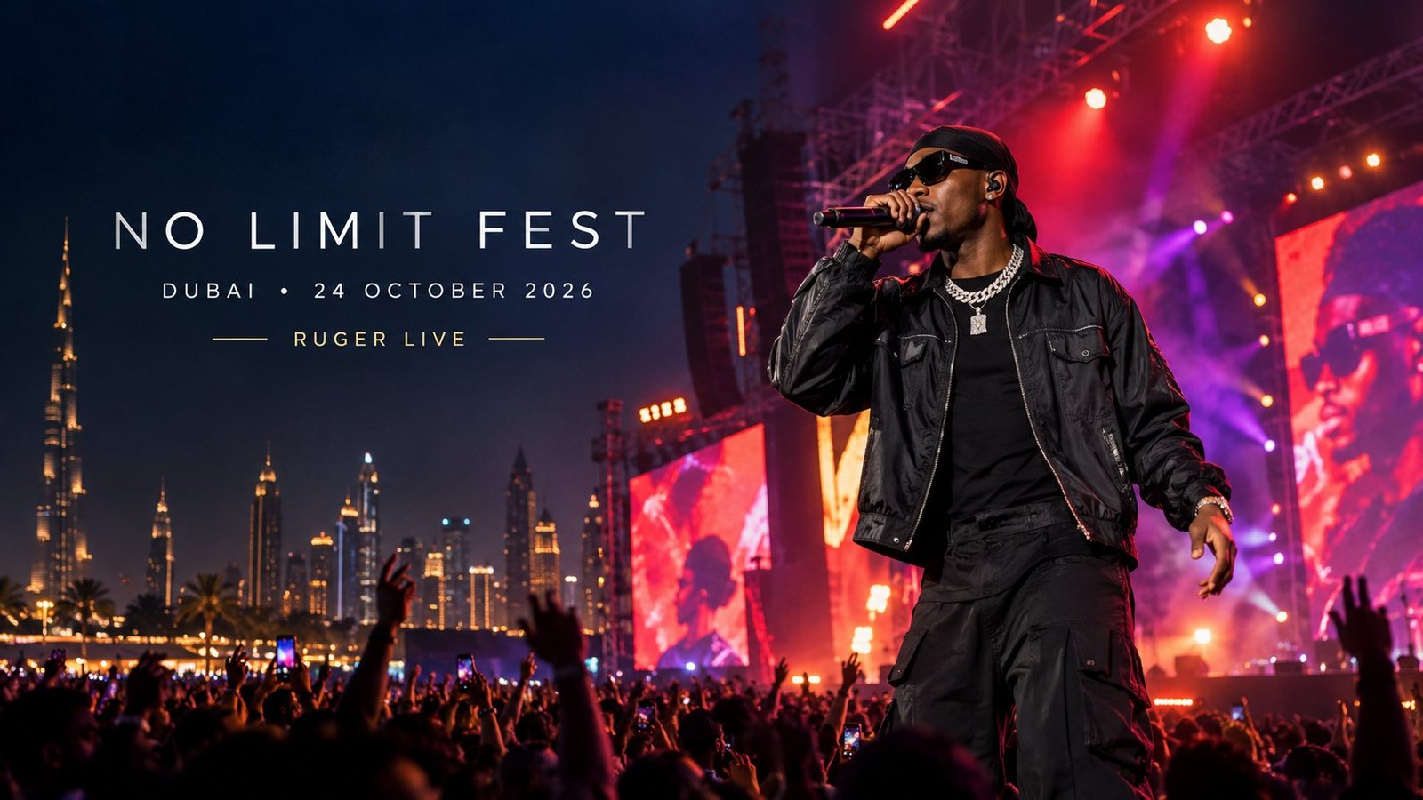 No Limit Fest Dubai 2026: Ruger Concert, Ticket Prices, Venue and Event Details