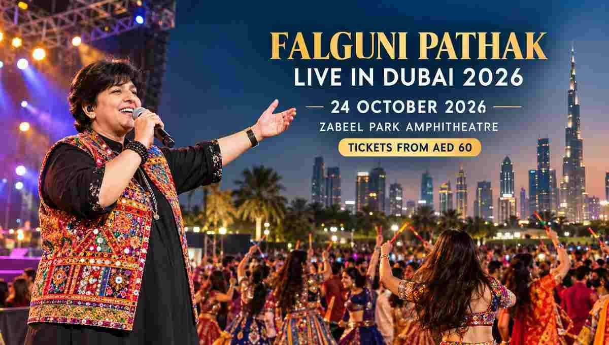 Falguni Pathak Dubai 2026: Tickets, Price, Date, Timings, Venue and Entry Rules