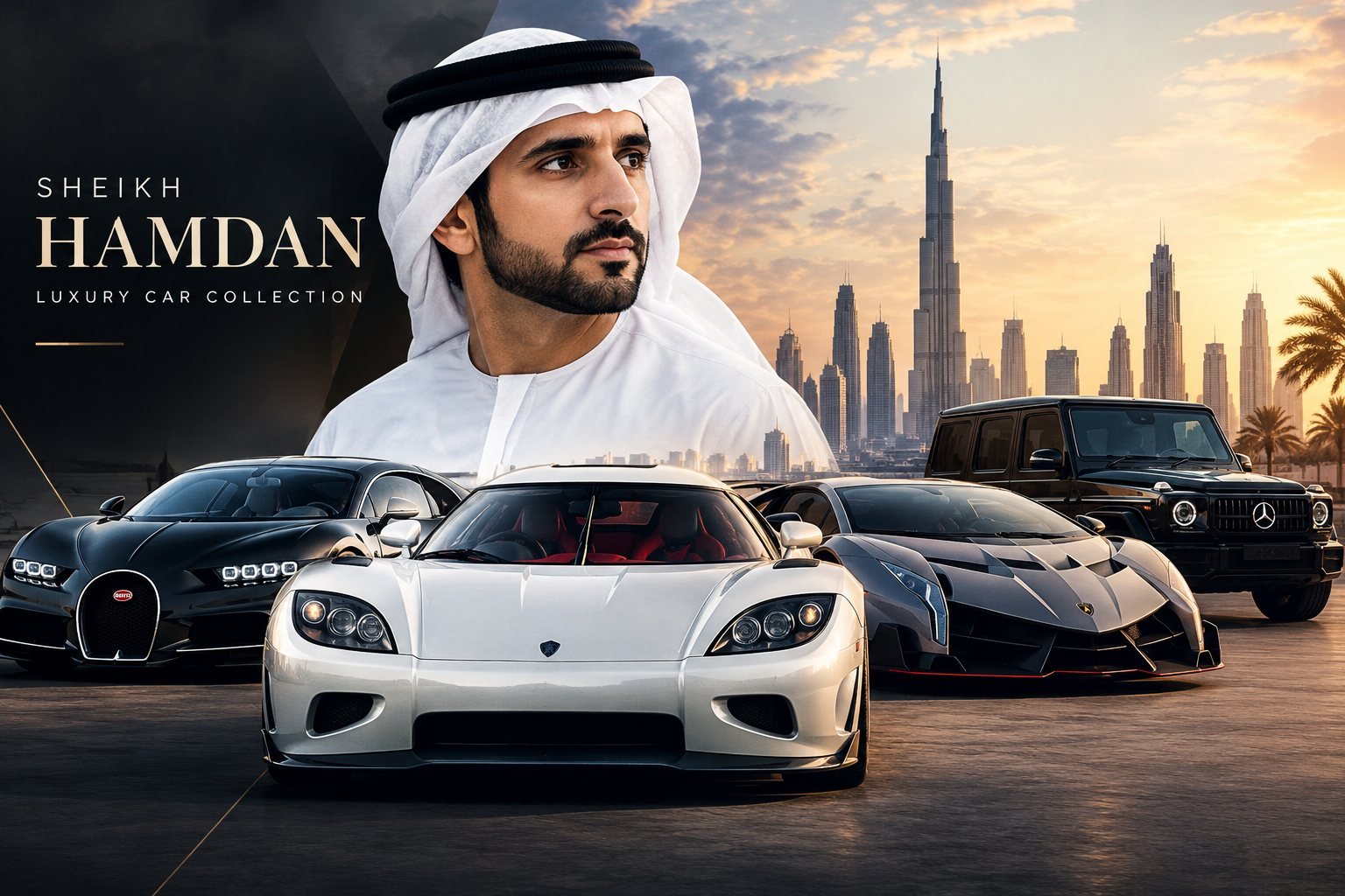 Sheikh Hamdan’s Car Collection: Koenigsegg CCX, Lamborghini Veneno and Rare Supercars